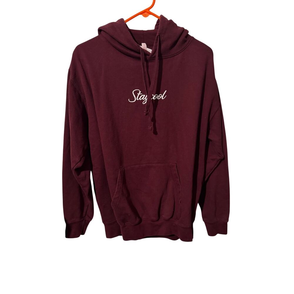Stay Cool NYC Maroon Fleece Hoodie